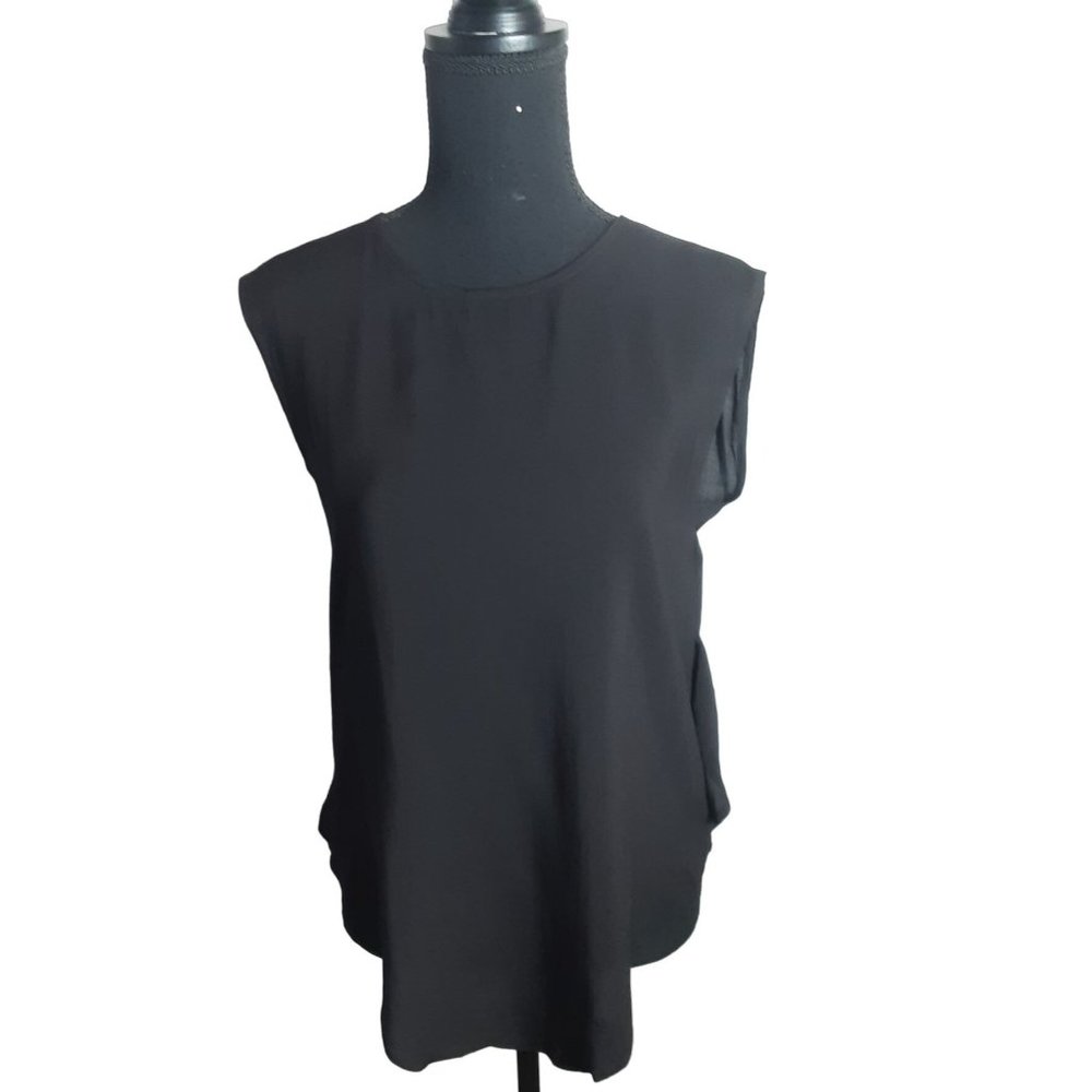 Oak Open Back Drape Sleeveless Top Women Size 1 US Small